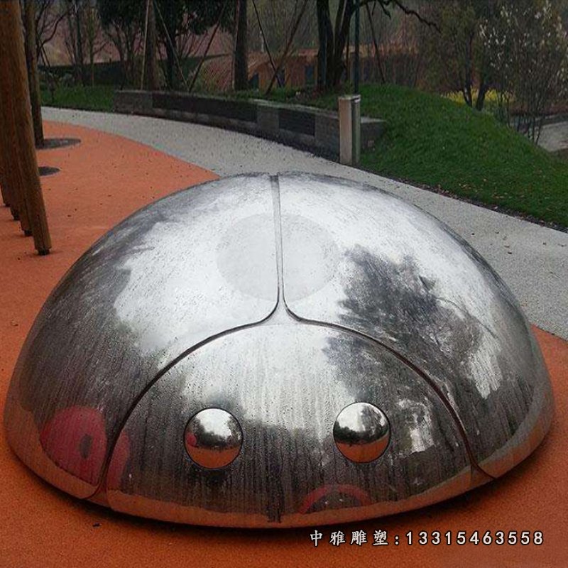 不锈钢七星瓢虫雕塑 (2)