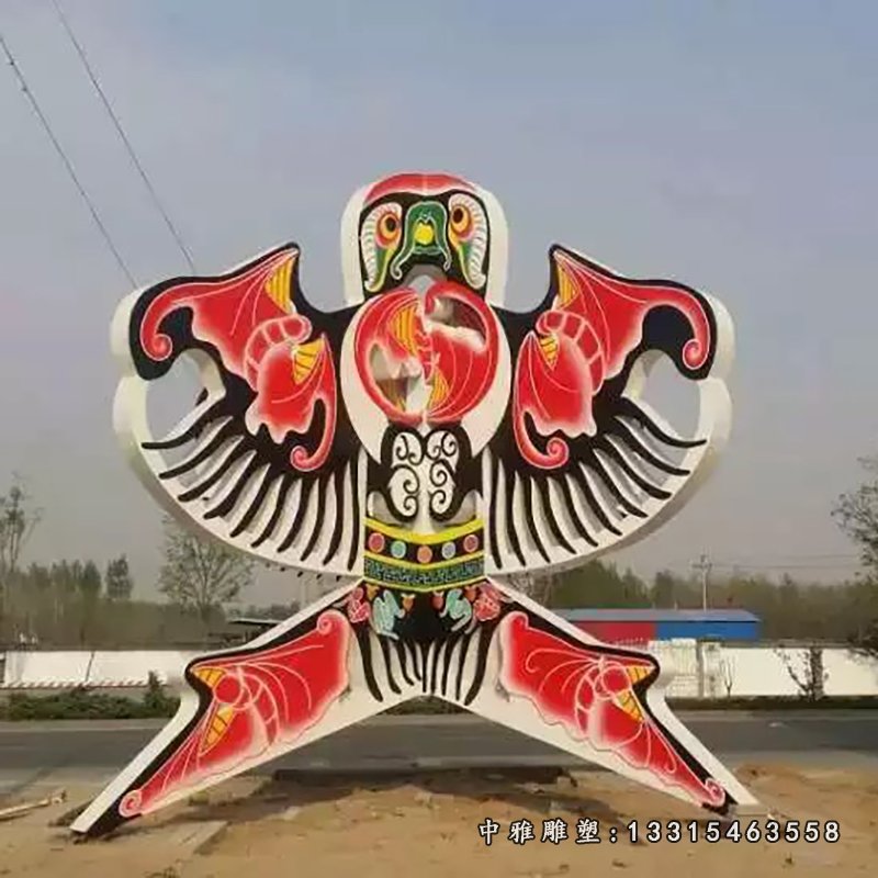 不锈钢风筝雕塑，广场风筝不锈钢雕塑 (1)