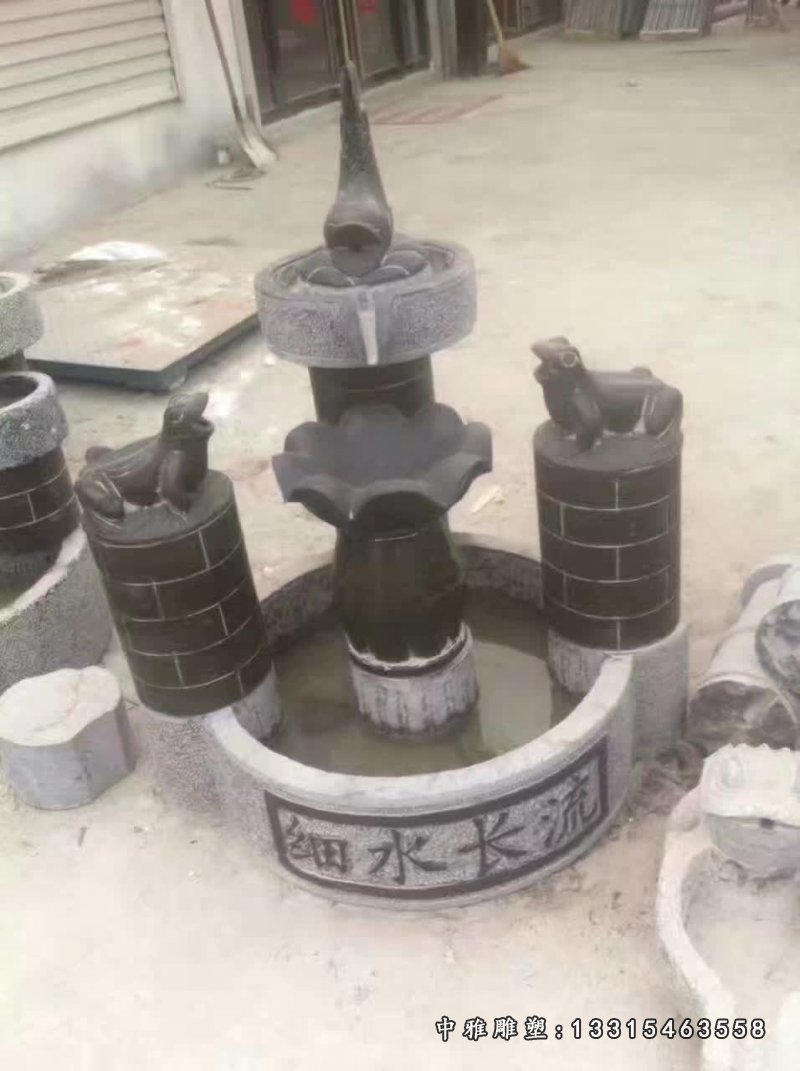 大理石广场时来运转喷泉 (2)