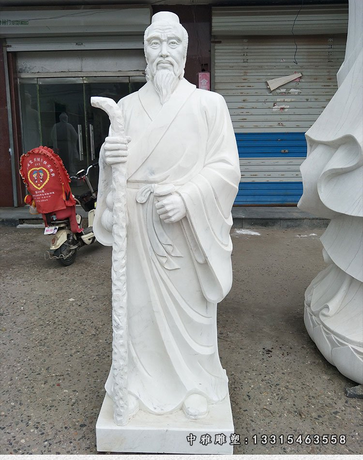 大理石礼仪孔子 石雕校园人物摆件 (11)