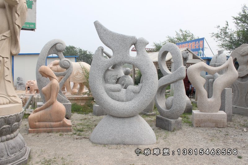 孕育石雕，公园石雕