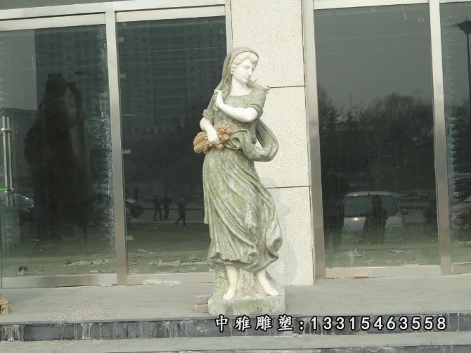 丰收女神石雕，西方人物雕塑 (1)