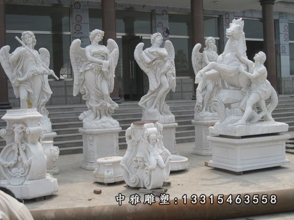 欧式人物石雕，天使石雕 (2)