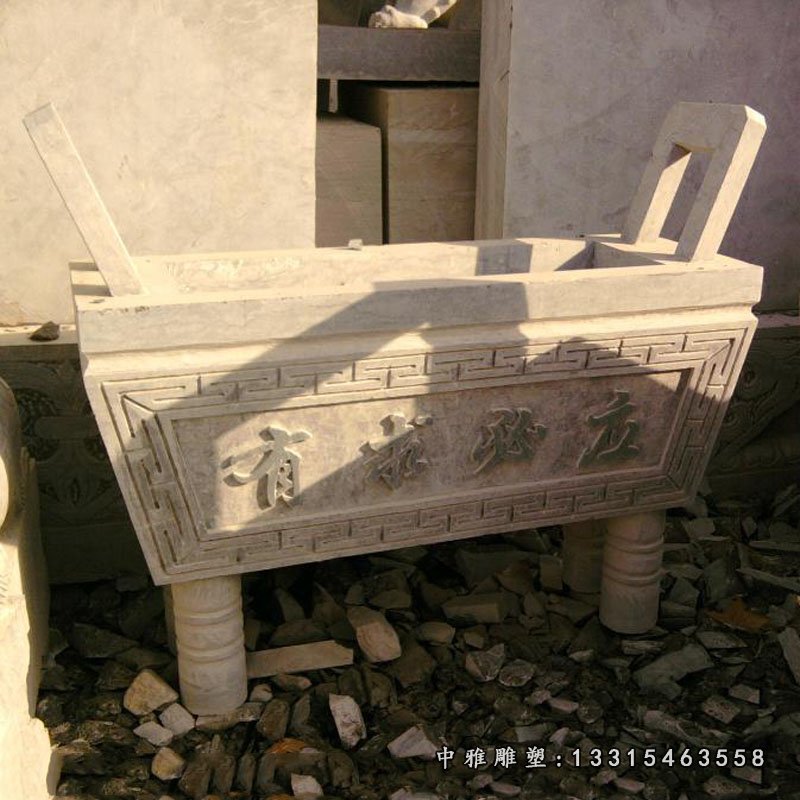 石雕鼎，石雕香炉，寺庙石香炉 (1)