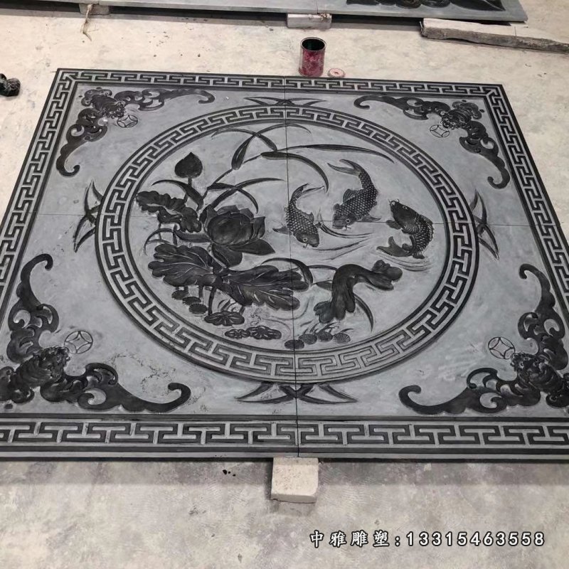 厂家直销 浮雕壁画价格 石雕景墙 浮雕地雕 石雕透雕 透窗17888