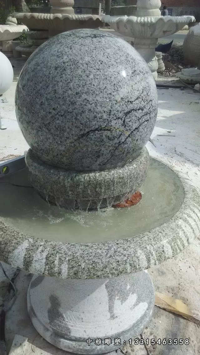 风水球石雕，大理石风水球 (1)