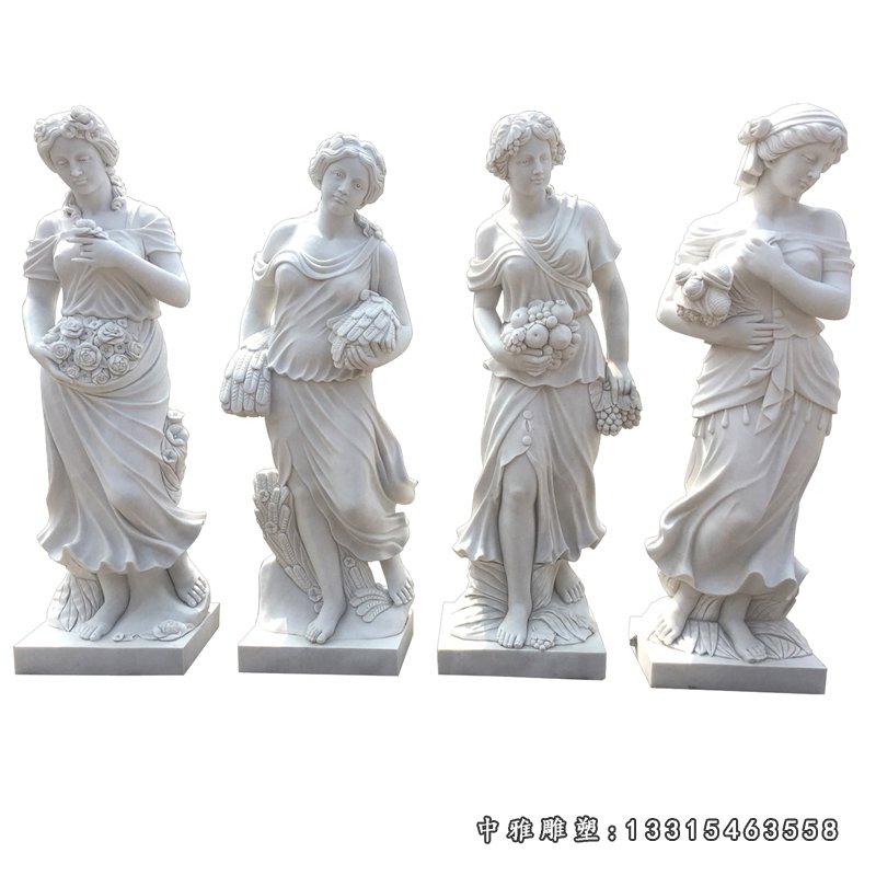 大理石四季女神 石雕西方人物