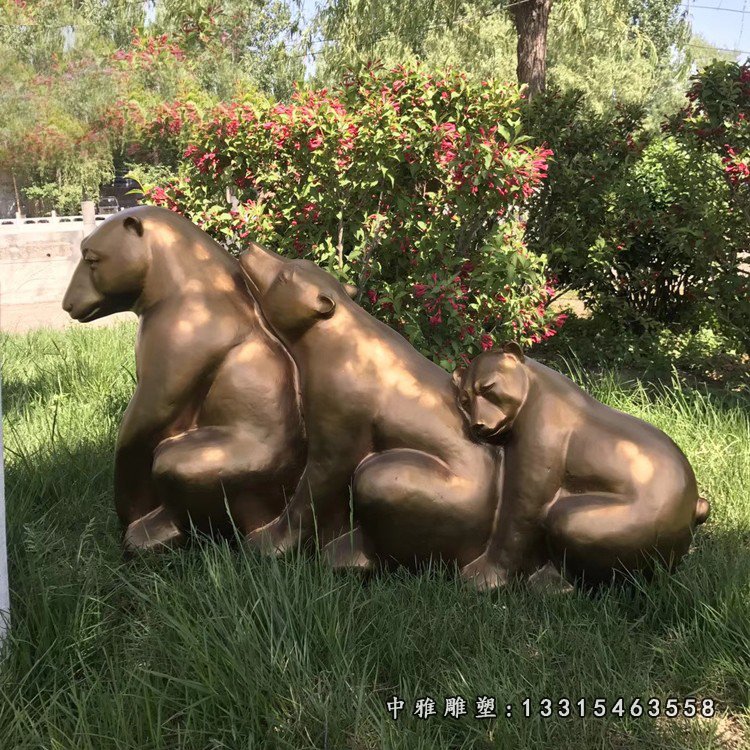 玻璃钢光面兔子 公园动物摆件