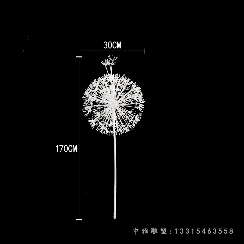蒲公英不锈钢镂空雕塑