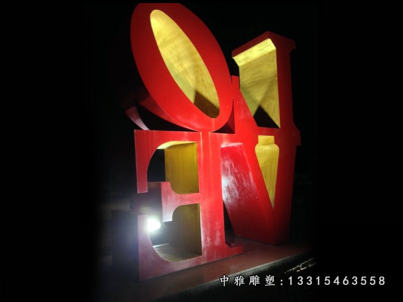 不锈钢love雕塑，广场不锈钢雕塑