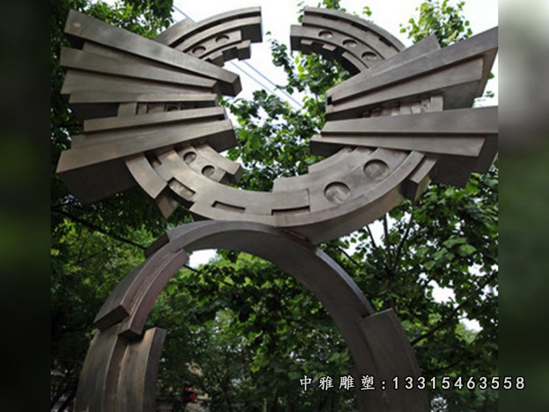 不锈钢齿轮抽象 抽象雕塑