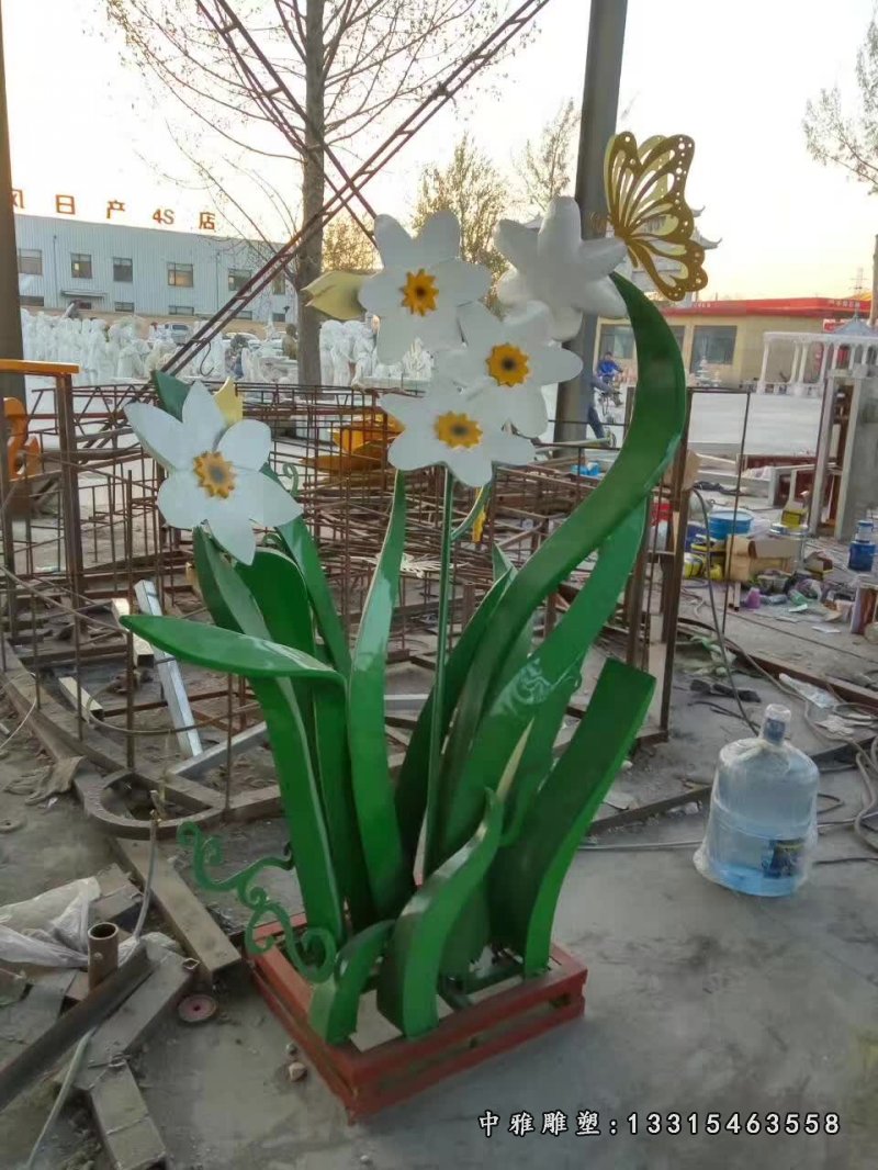 不锈钢城市紫荆花雕塑 (1)