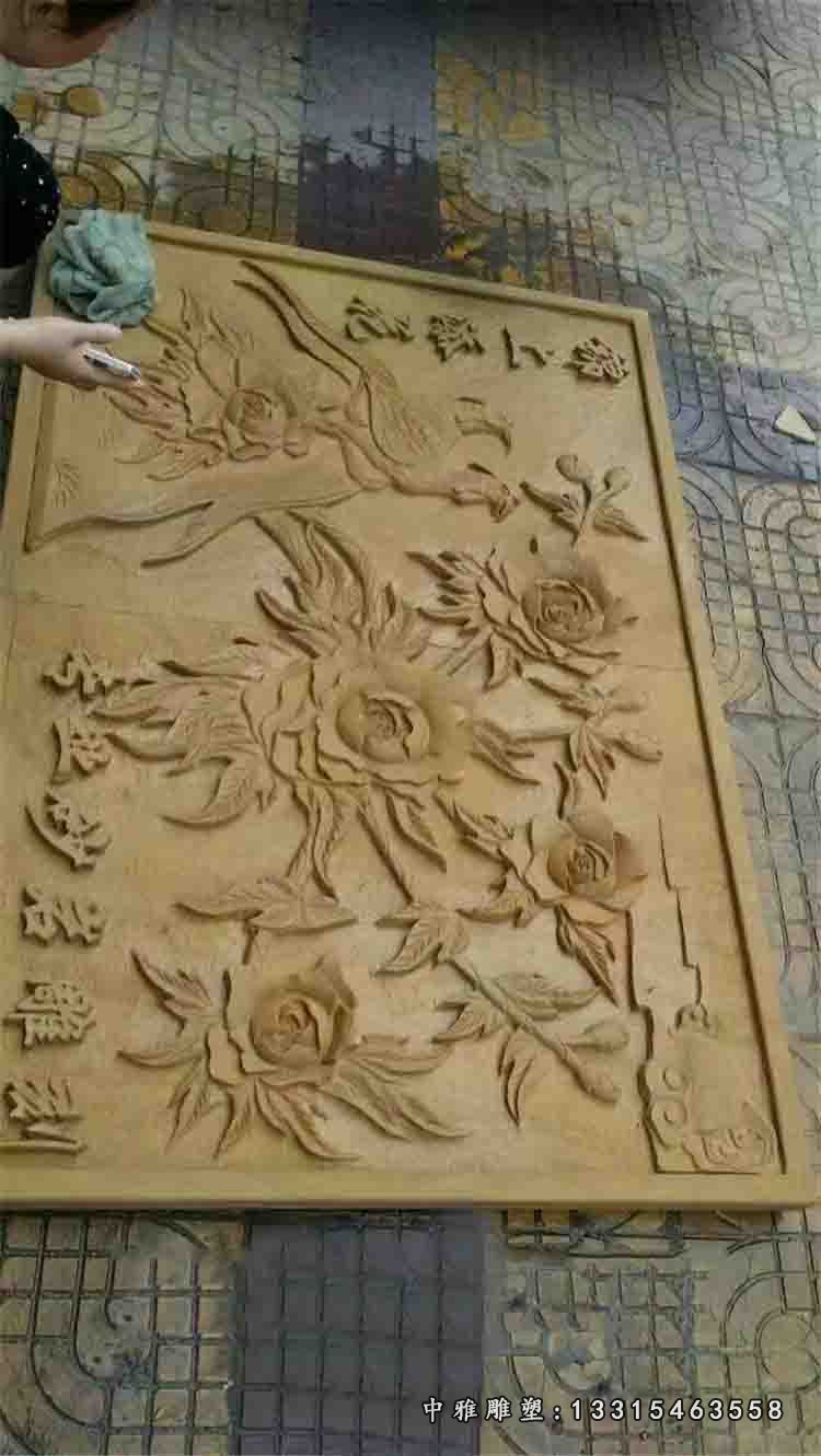 浮雕锦上添花壁画石雕