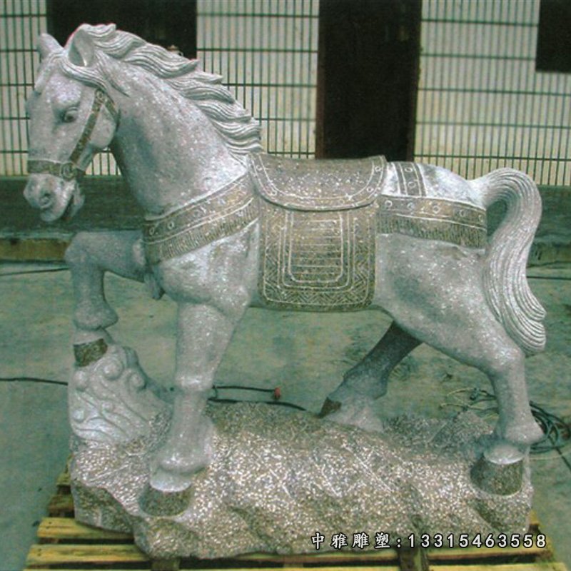 石雕马，奔马石雕，骏马石雕 (4)