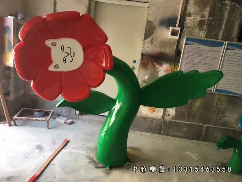 不锈钢仿真花朵雕塑 (5)