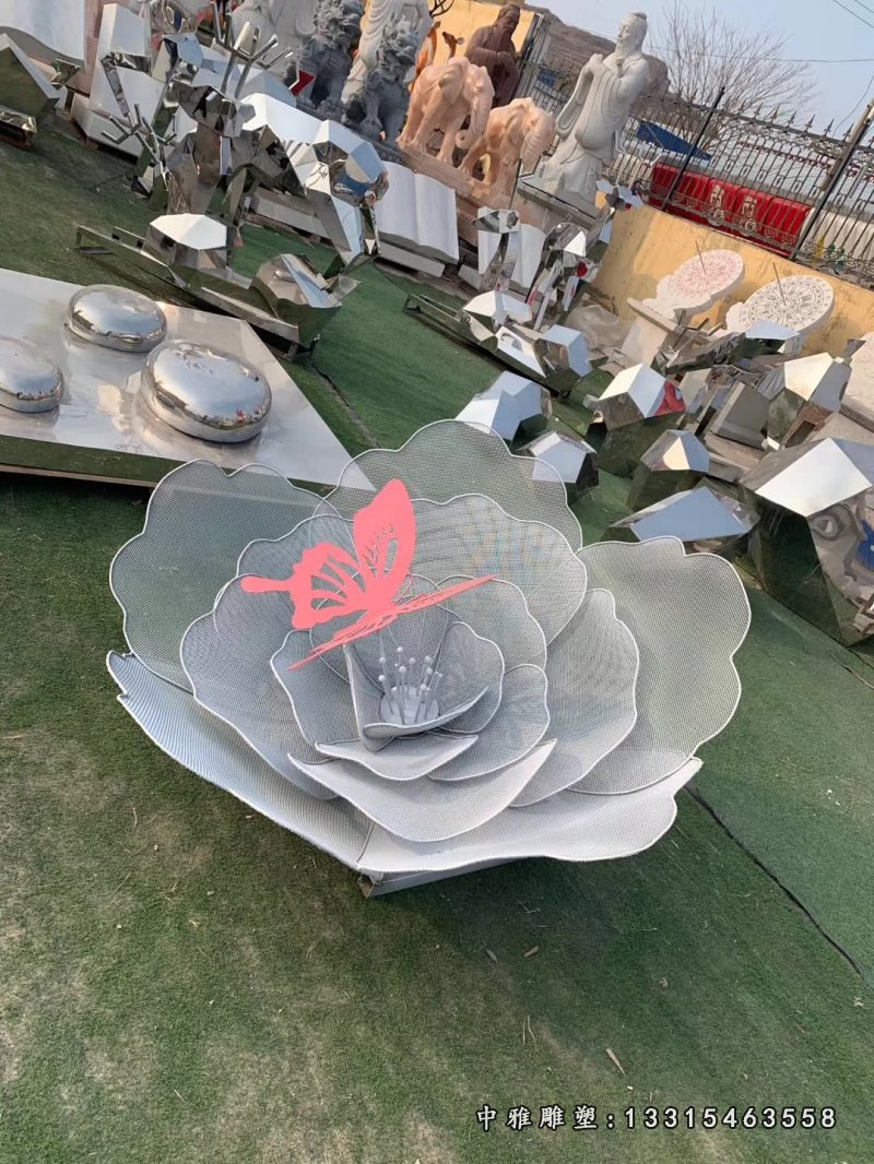 不锈钢仿真艺术花朵 (4)