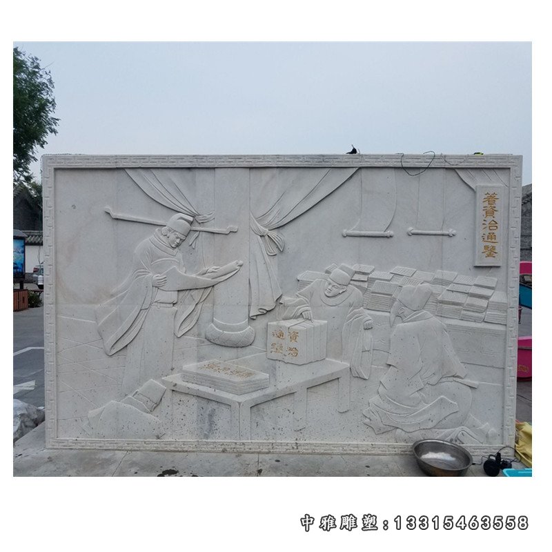大型浮雕石雕壁画背景墙校园浮雕建筑幕墙园林景观壁画浮雕可定制20674
