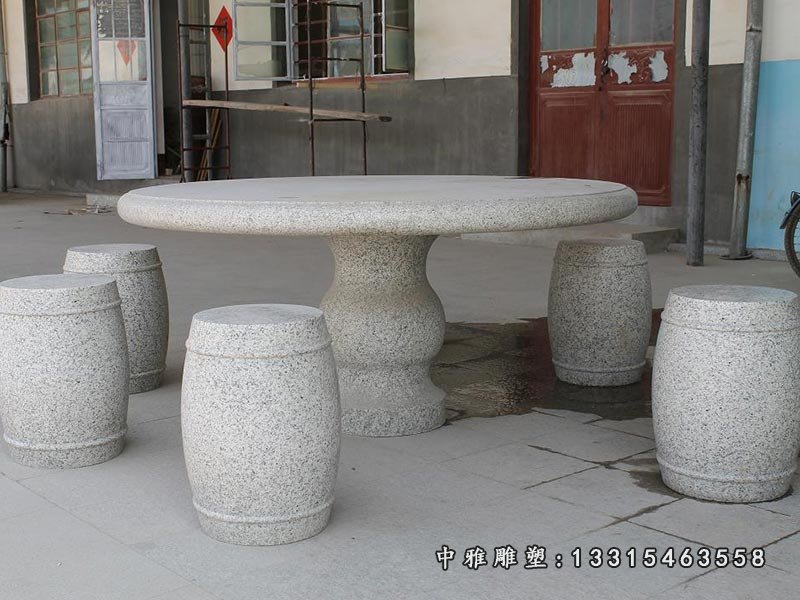 大理石公园棋盘石桌凳
