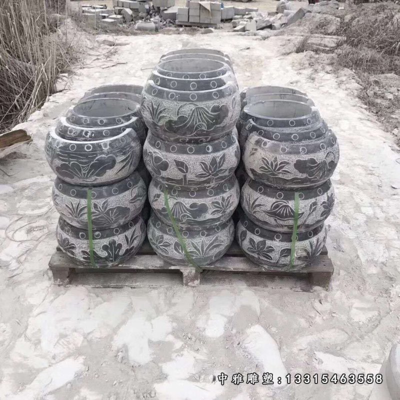 青石仿古石凳 石雕公园景观摆件 (1)