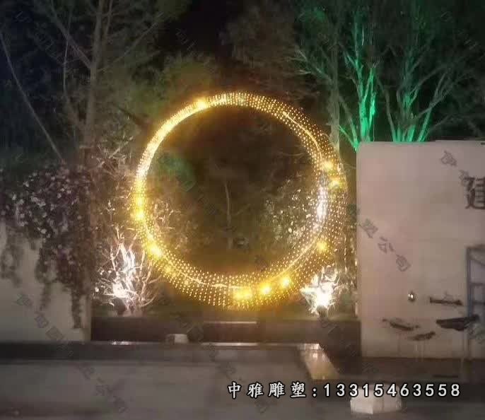 不锈钢小区灯饰景观雕塑