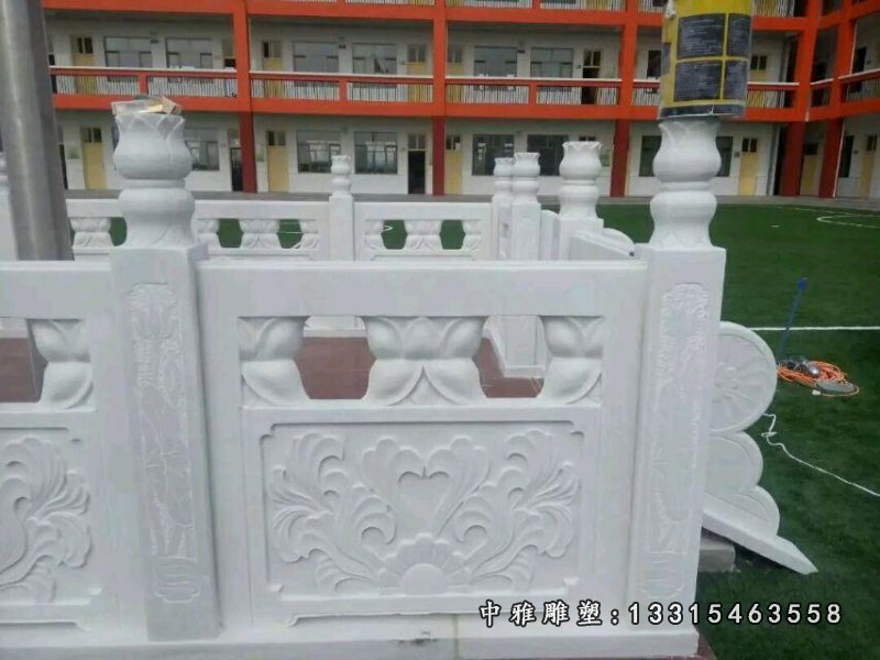 石栏板，汉白玉石栏板，升旗台石栏板 (2)