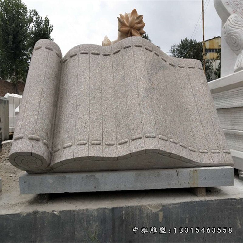 青石弟子规 石雕校园景观雕塑