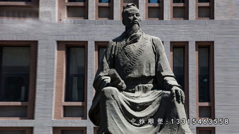 古代张仲景铜雕