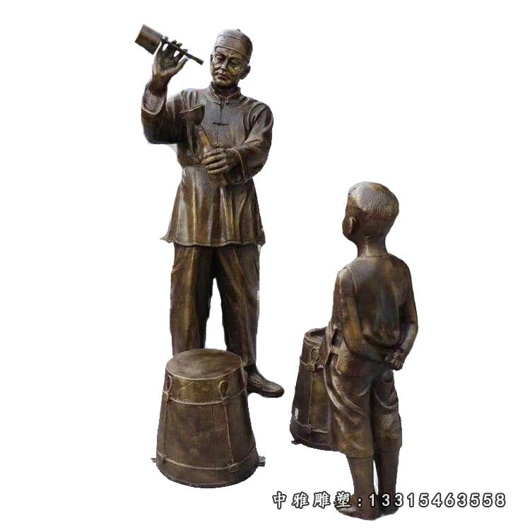 定制玻璃钢树脂人物雕塑铸铜雕景观雕塑城市小品小区雕塑校园摆件48269