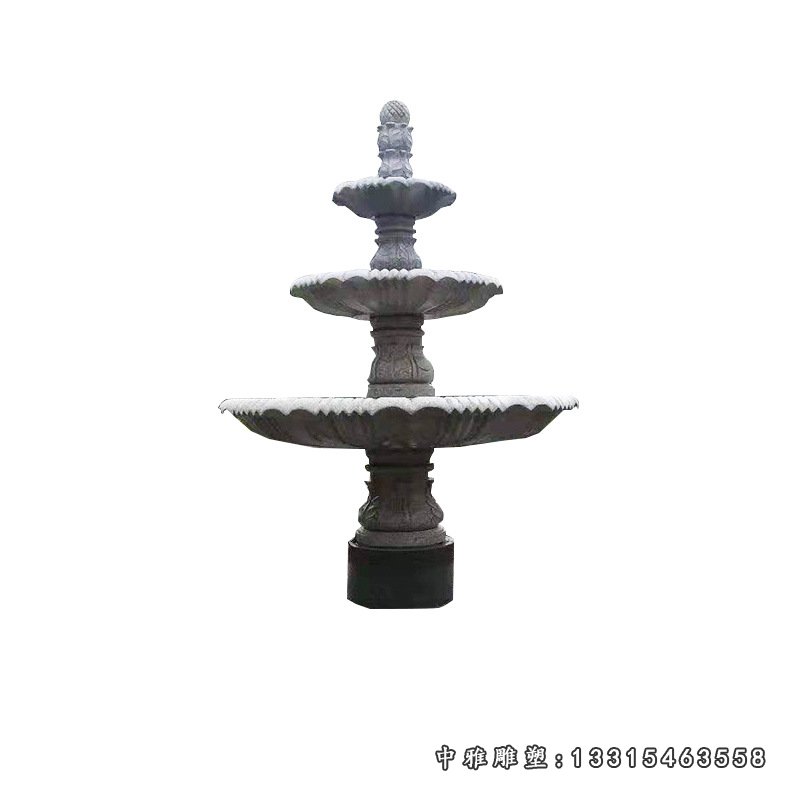 厂家直销公园石雕喷泉景区广场小区花岗岩石雕喷泉定做20980