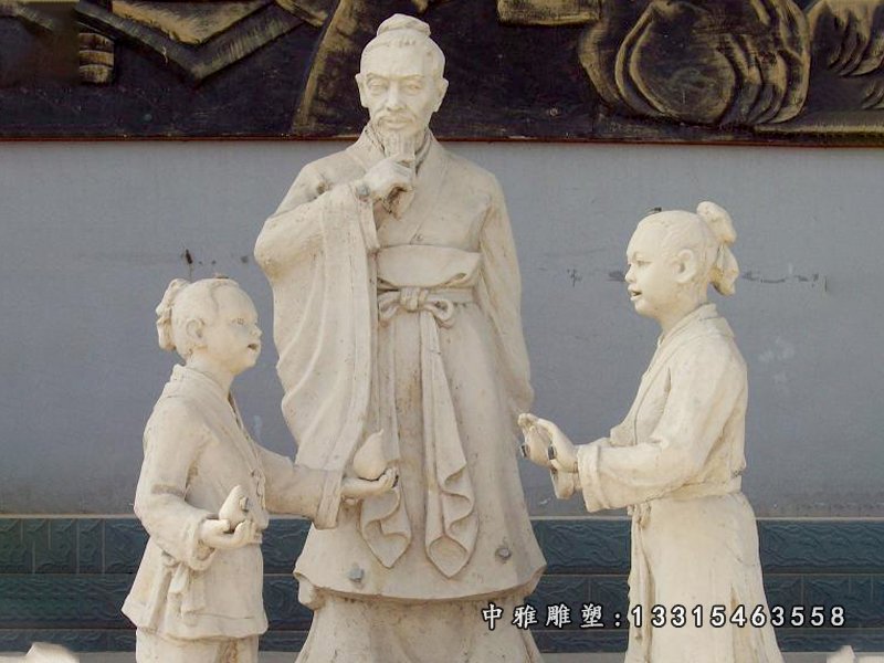 成语典故孔融让梨石雕