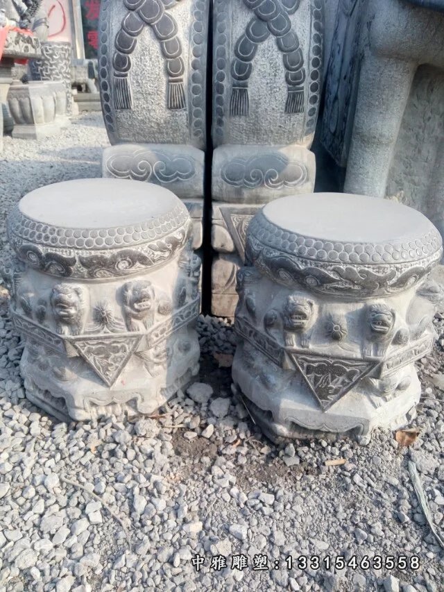 石凳，石门墩，仿古石雕 (2)