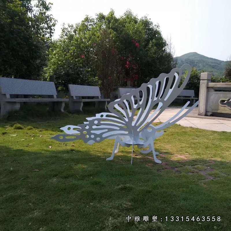 镂空蝴蝶景观雕塑 (1)