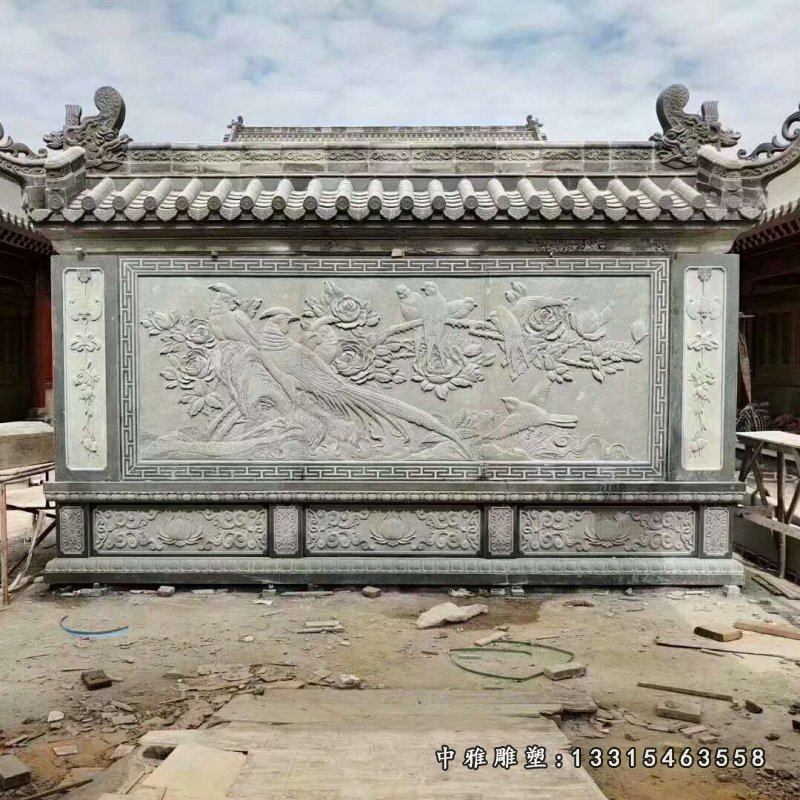 浮雕壁画 生产厂家直销 各种规格 石雕景墙 浮雕地雕 石雕透雕11014