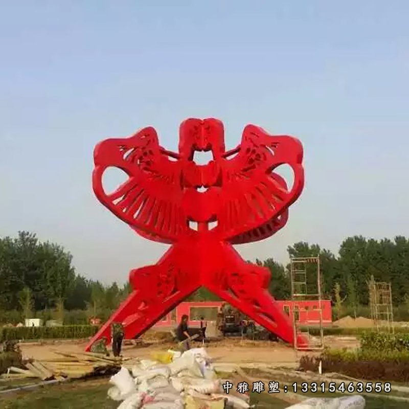 不锈钢风筝雕塑，广场风筝不锈钢雕塑 (3)
