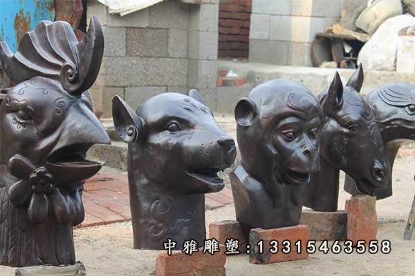 广场十二生肖铜雕