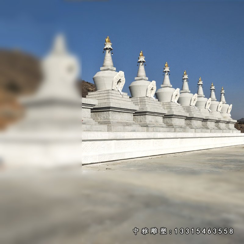 藏佛塔，石雕白塔 (2) - 副本