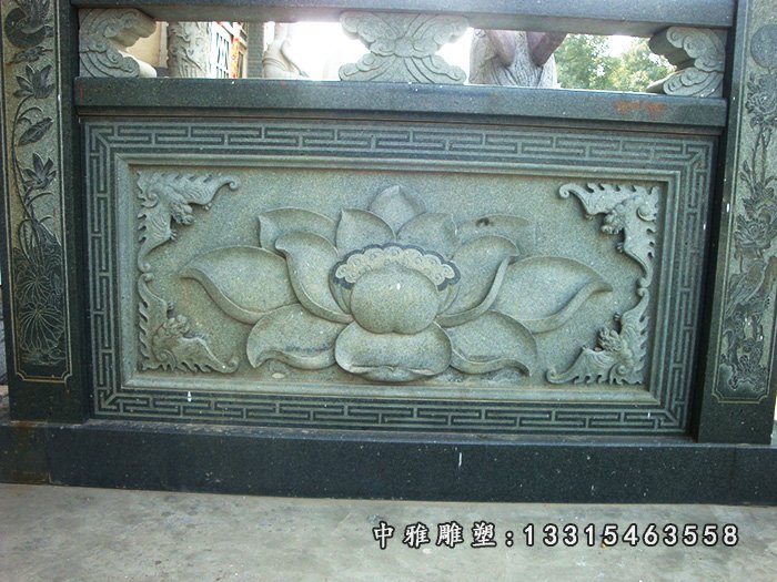 青石仿古栏板石雕