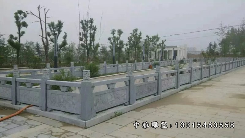 青石栏板，石雕栏板栏杆 (2)