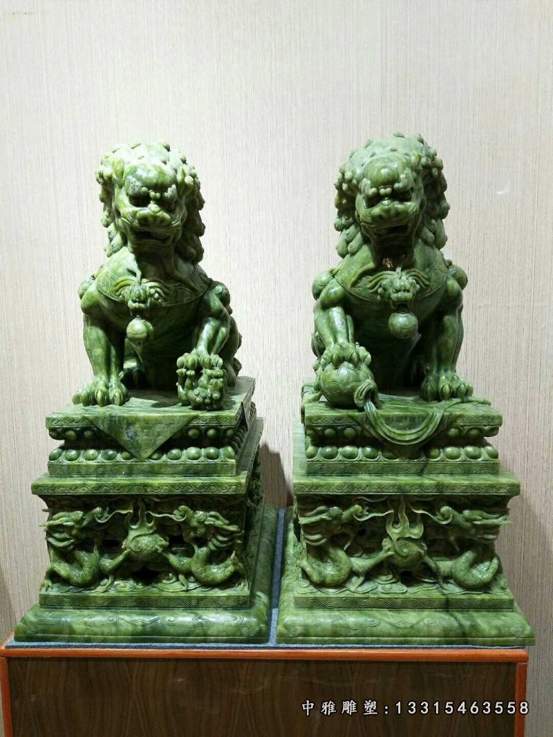 青石西洋狮子 石雕招财动物 摆件