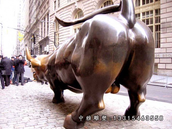 华尔街铜牛，铜雕牛，铜牛雕塑 (1)