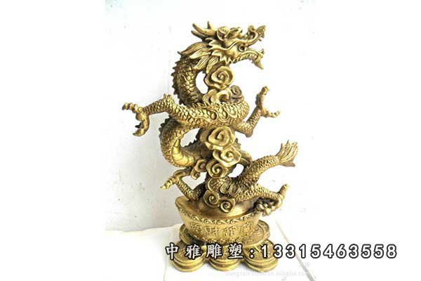 黄铜龙雕塑