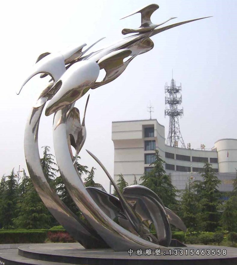 不锈钢大雁雕塑