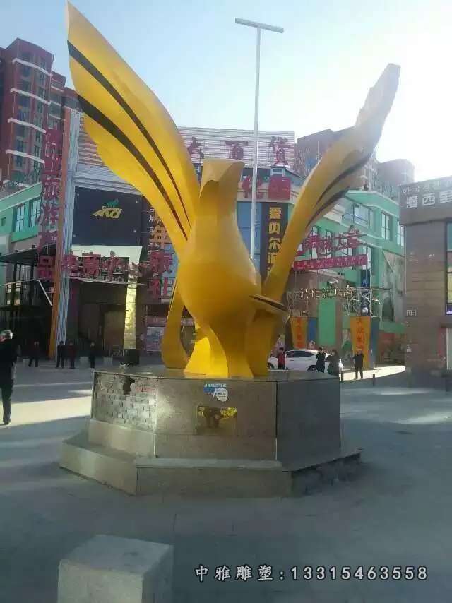 不锈钢城市鸽子雕塑