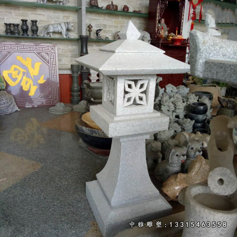 大理石古代宫灯 公园石灯 (2)