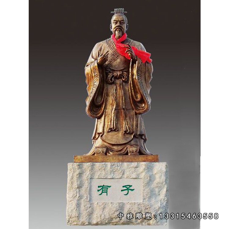 铸铜教育家有子人物雕塑