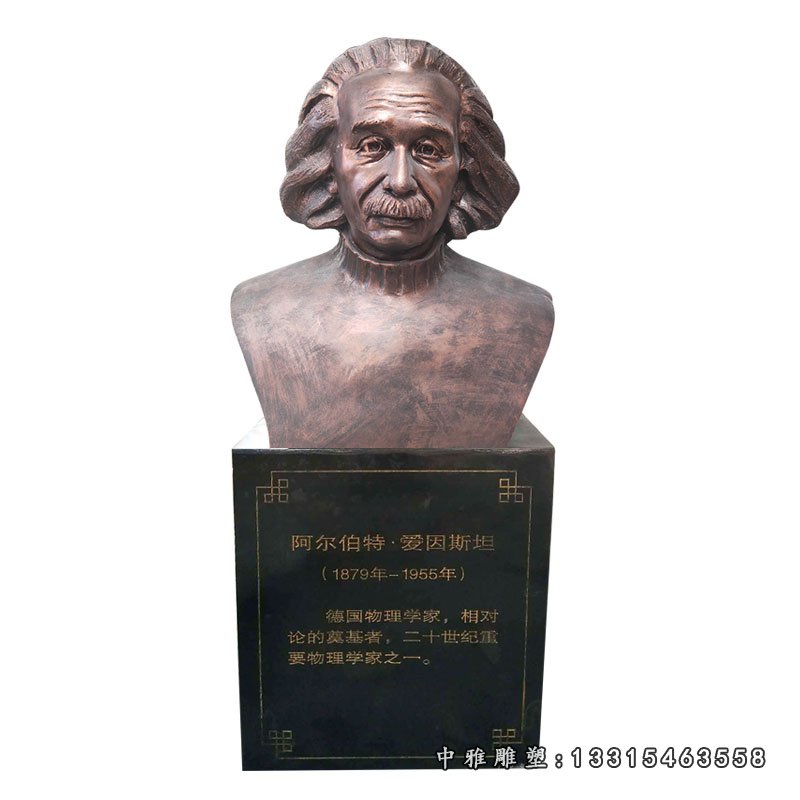 铜雕爱因斯坦头像雕塑