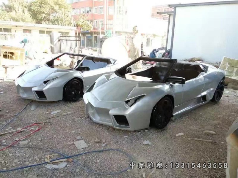不锈钢车模型雕塑 (3)