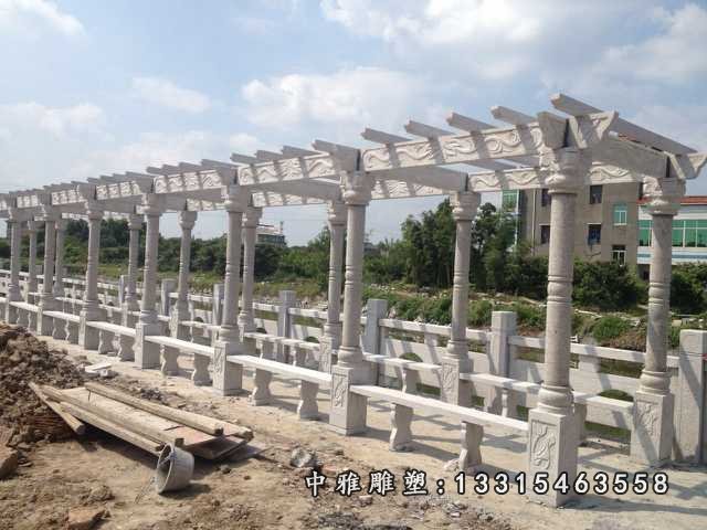 简易石雕长廊,公园景观石雕