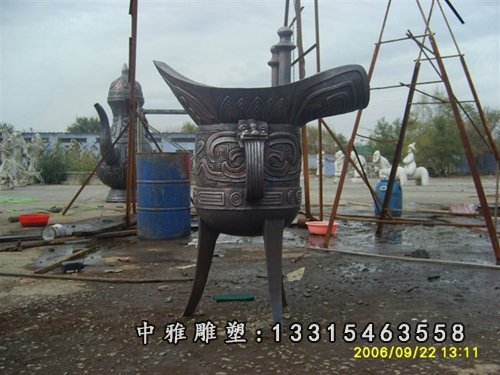 酒樽雕塑,铜酒樽,铸造酒樽