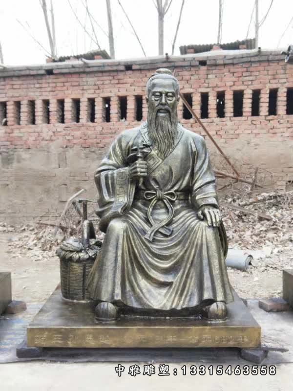 古代名医华佗雕像 (1)